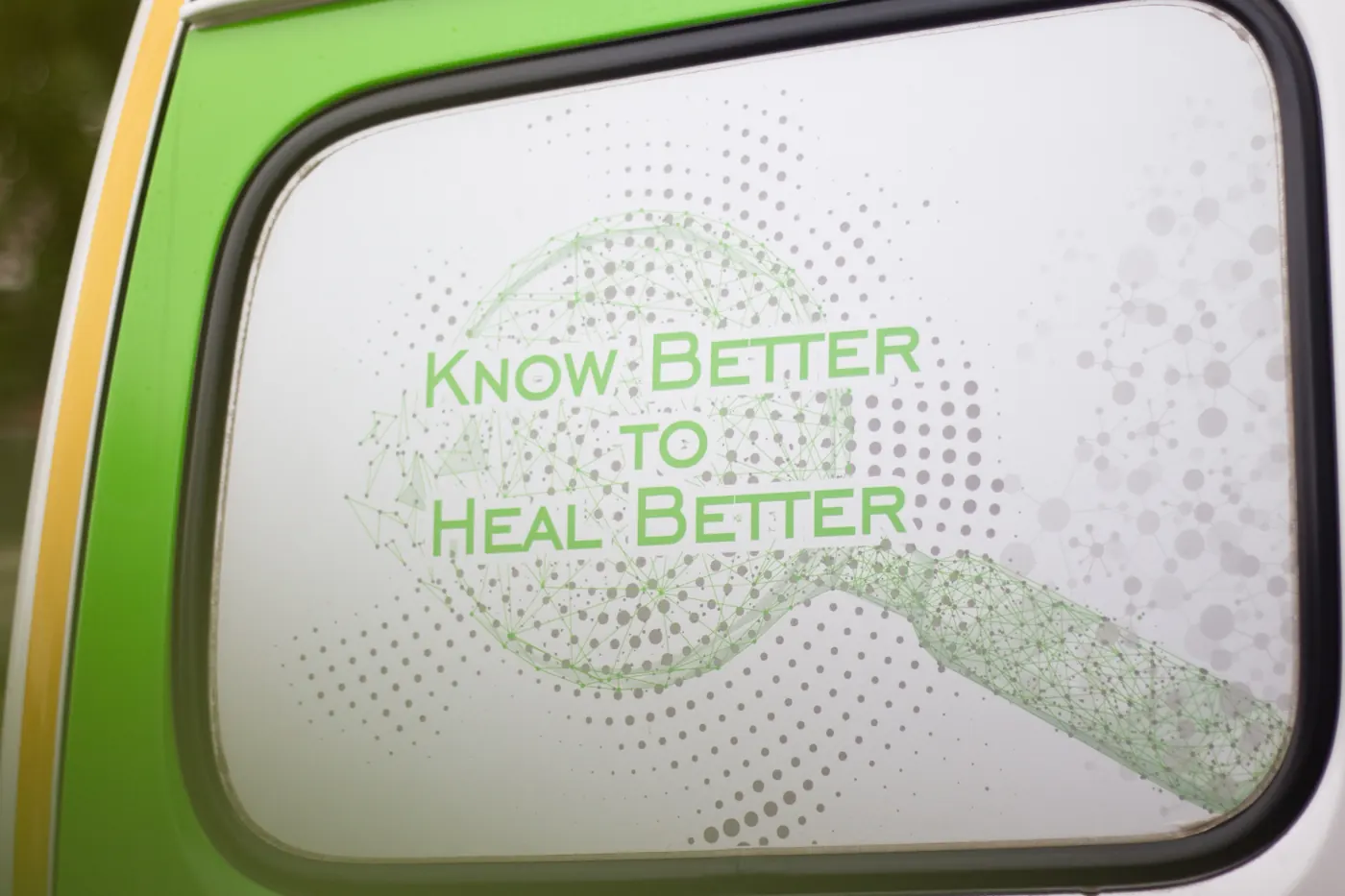 TruScan ambulance with Know Better to Heal Better slogan